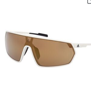 Adidas White Sunglasses with Smoke Tint Lenses SP0088 $180 New